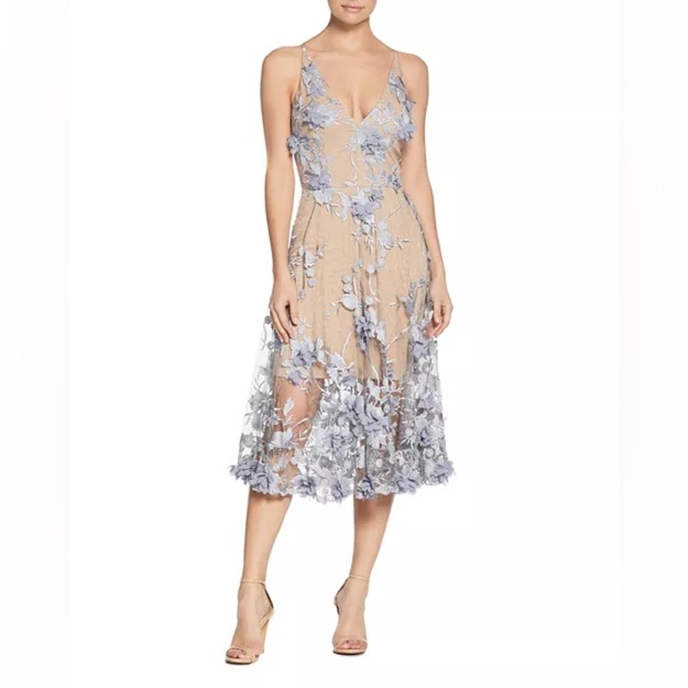 Dress the Population Audrey Floral Midi Dress